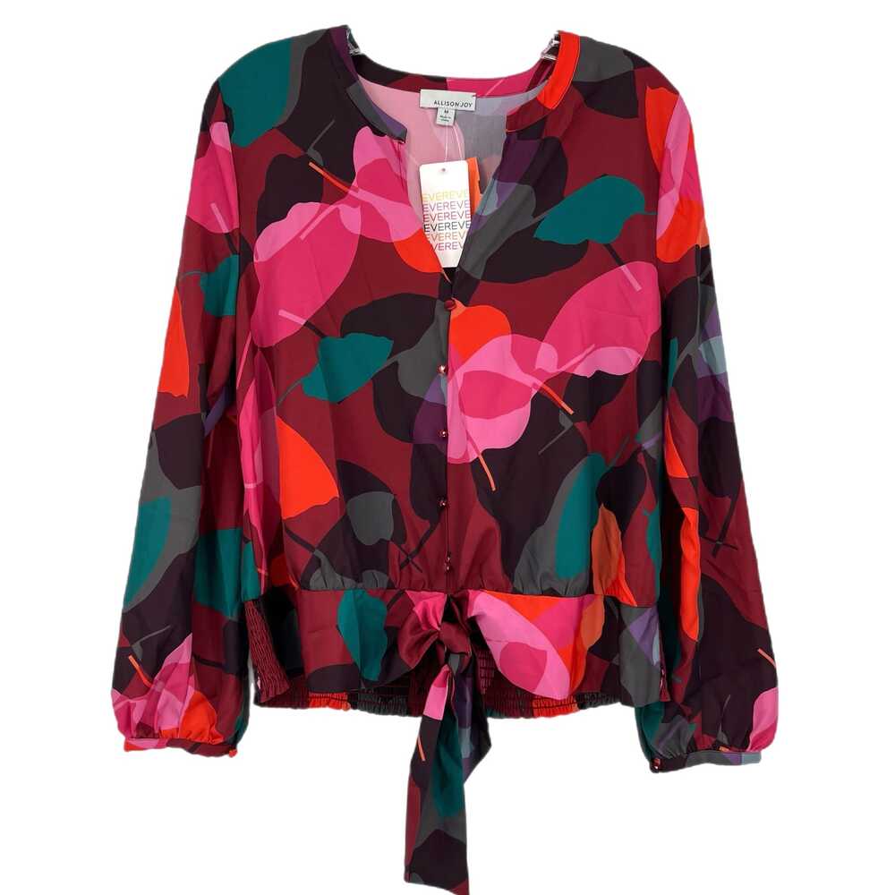 Allison Joy Colorful Printed Button-Up Blouse | Women’s Medium